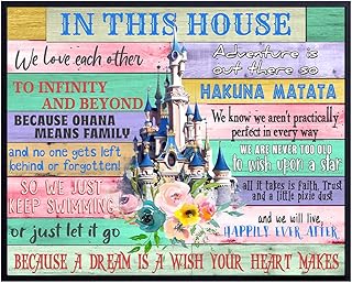 Wall Art & Decor - Quotes - Family Wall Decor - Hakuna Matata - Inspirational Gifts for Women - Mickey, Walt World Mouse, Toy Story, Lion King, Frozen, Jungle Book - 8x10 print