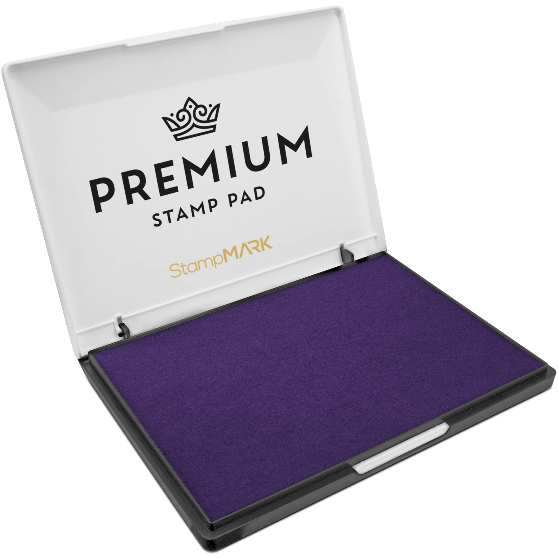 StampMark Almohadilla para sellos tamaño extra grande, color morado, elige entre 15 colores de tinta