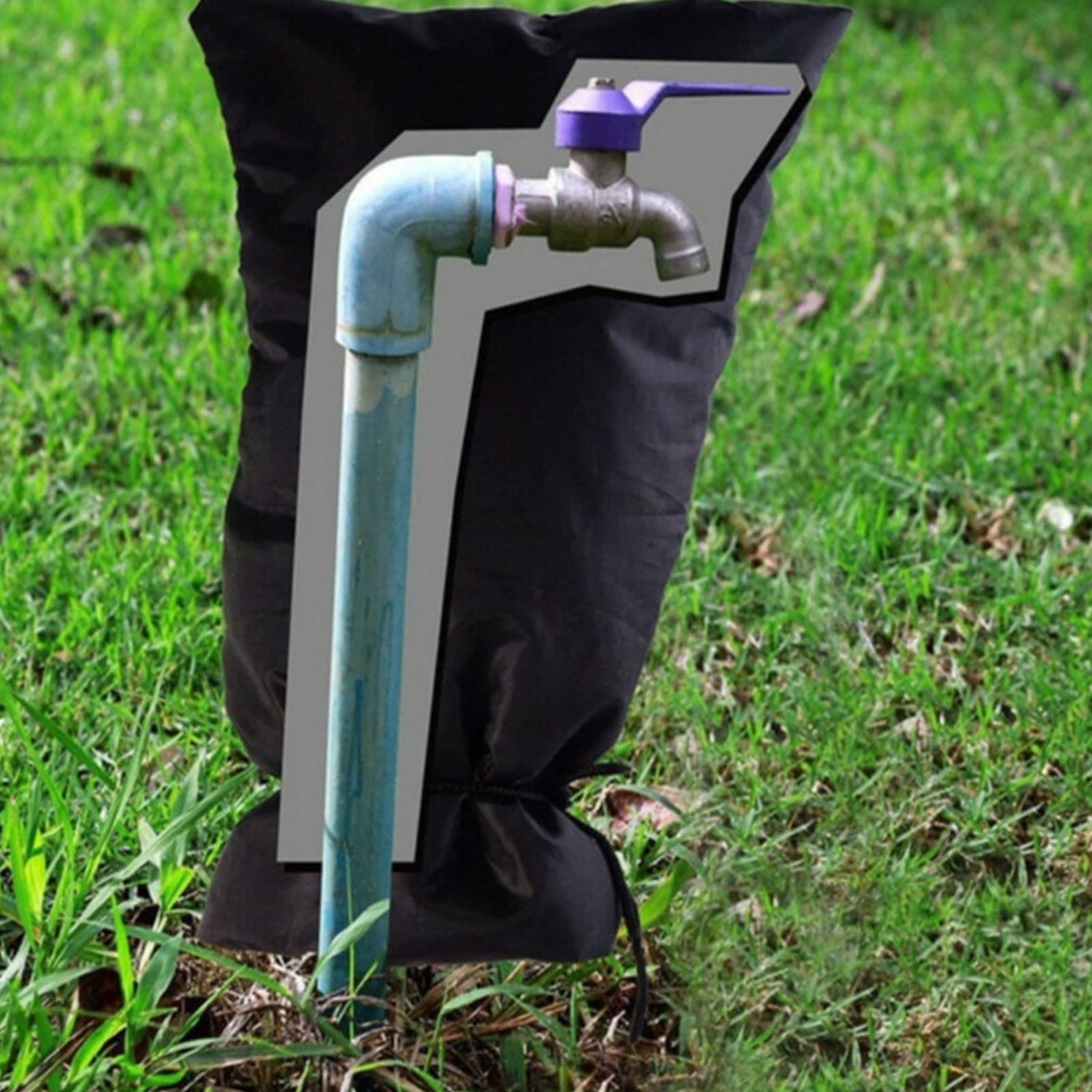 Copertura Antigelo Per Rubinetti Esterni - Impermeabile, Con Isolante E Strisce Riflettenti - Foto 10