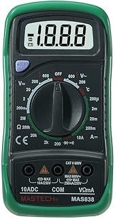 マルチデジタルテスターMAS838【携帯用】【多機能】【デジタルマルチメーター】【温度計-20度から1000度まで】取説付