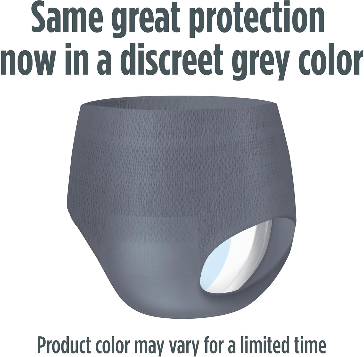 Men's Incontinence Underwear, L/XL, Maximum Absorbency (36 Count) New Gray Color