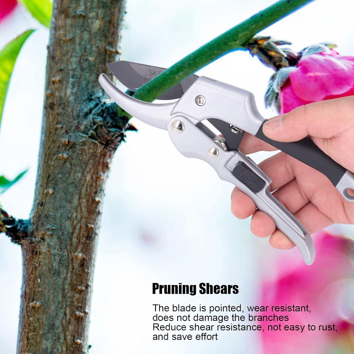 ELMVIA Plant Cutter/Garden Scissors And Cutter/Branch Cutter/Plant Cutting Scissors/Pruners For Plants/Pruning Cutter/Grafting Knife For Lawn, Garden & Potted Plants (Garden Scissors) 4