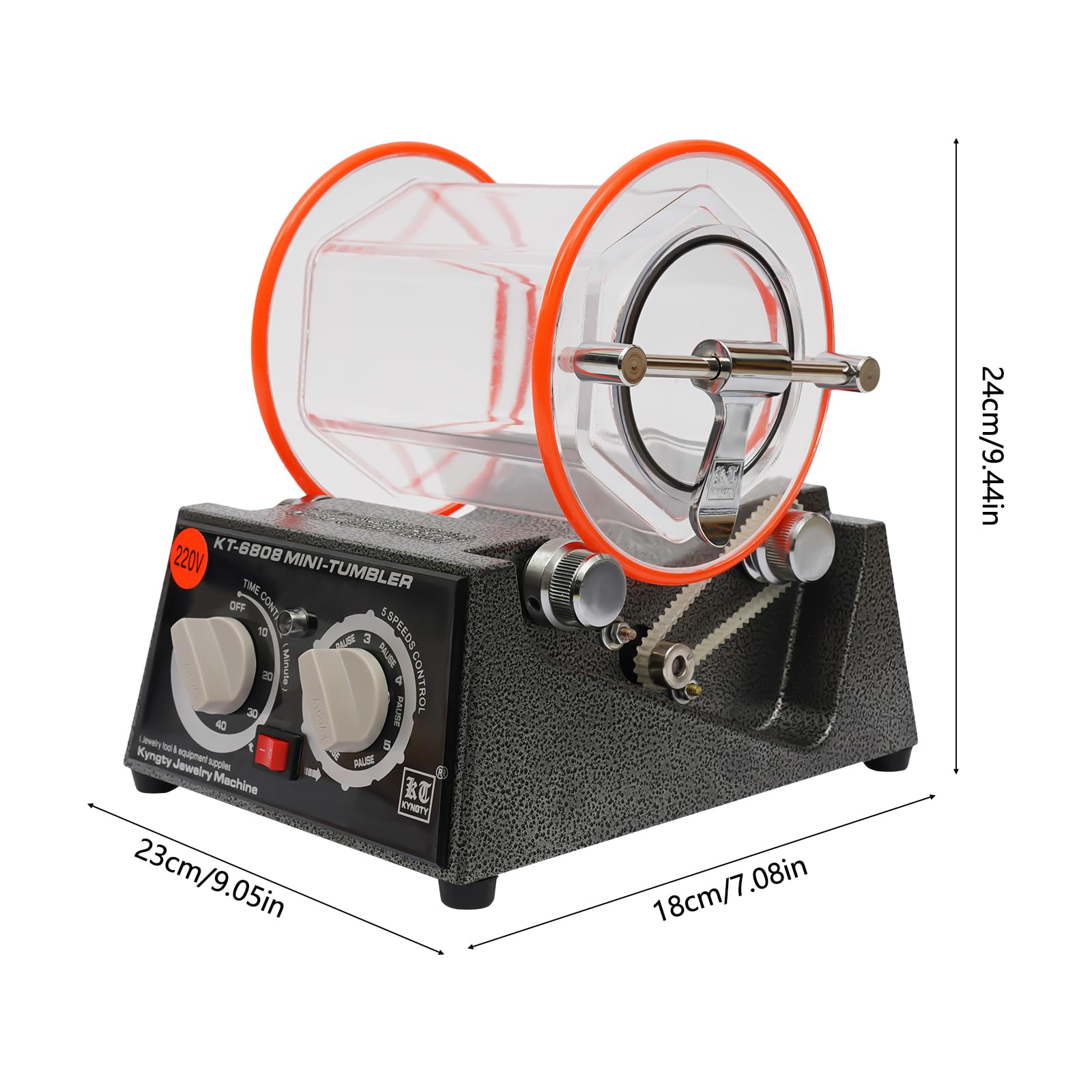 Jewellery Polishing Machine à polir 5 kg Mini polisseuse rotative de surface pour bijoux pour travaux manuels avec métal, bois, jade, plastique