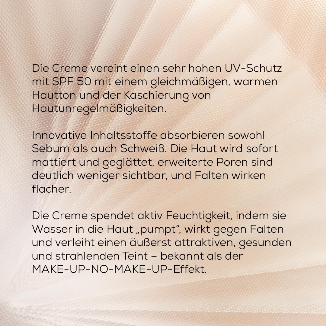 YONELLE CCC Cream, Getönte Tagescreme mit LSF 50, Matt-Effekt, Summer Sand | No-Make-up-Look, optischer Blur, frischer Teint, Poren wirken feiner, leichte Textur, normale Haut & Mischhaut