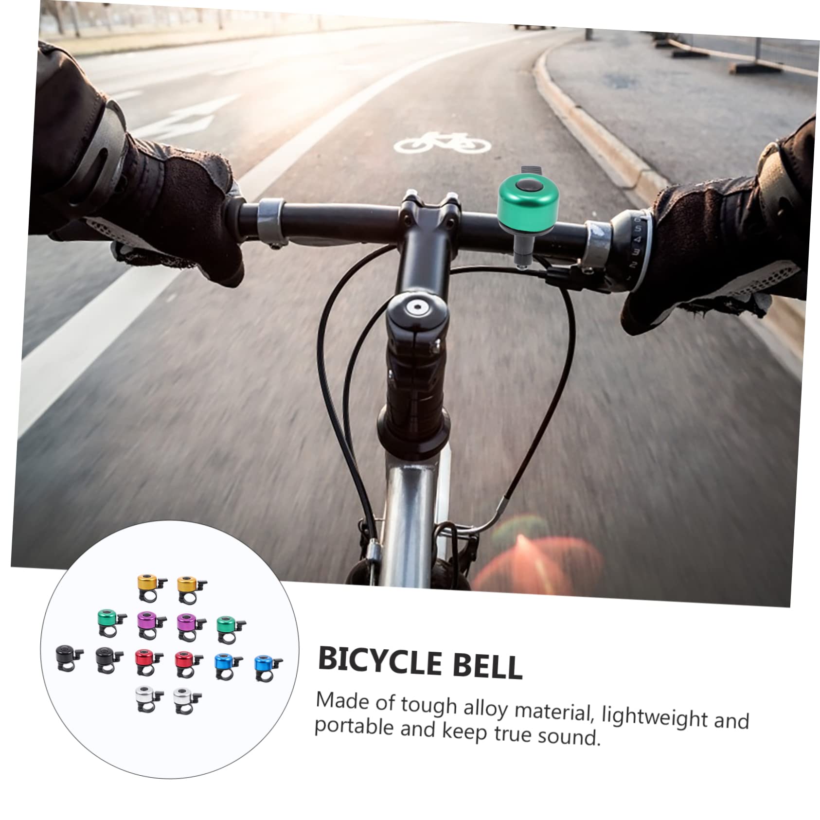 TOYANDONA Radsportglocke Fahrradklingel Glocke Für Erwachsene Glocke Für Glocken Rennradglocke Und Roller Elektrofahrrad Scooter Bell Klingel Für Fahrrad Legierung