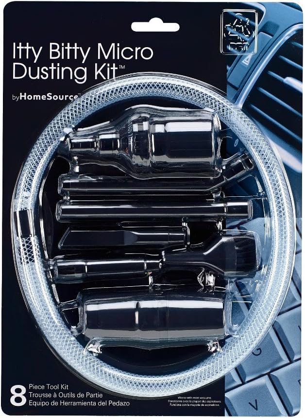 Itty Bitty Micro Dusting Kit, 8 Piece Tool Kit with Adapter