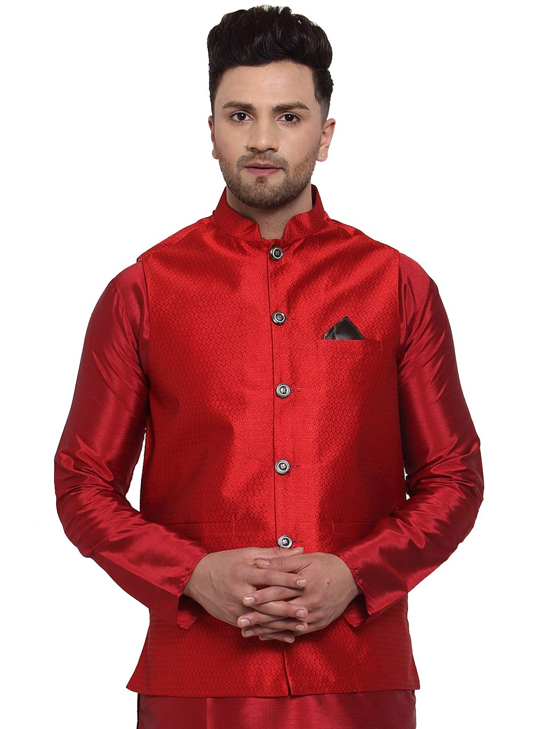 jompers Men's Geometric Print Waistcoats/Nehru jeckets.-picture-35