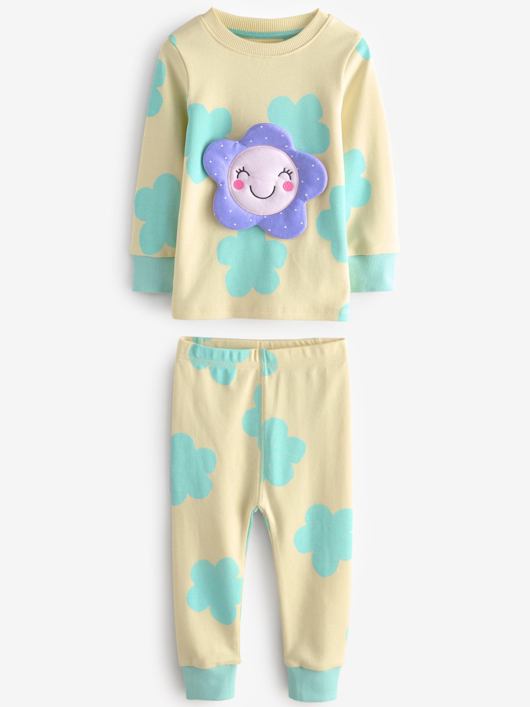 NEXT Fille Pyjama Douillet à Manches Longues, Lot de 3