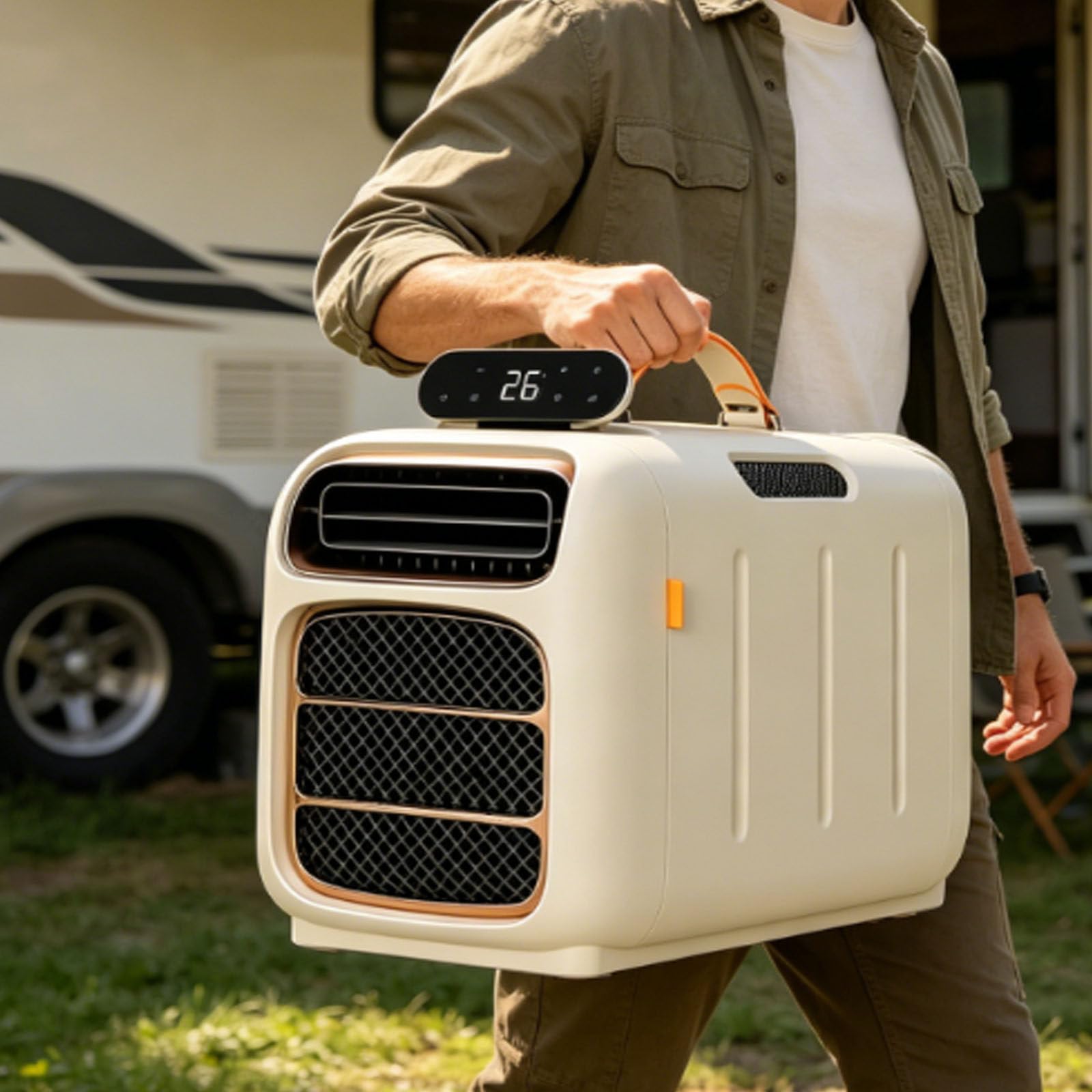 smafoseedding Portable Air Conditioner, 4700btu Mobile Air Conditioner,Auto-Evaporative For Small Room, Caravan Air Cooler For Camping & Office, 45db Low Sound,Remote, Dehumidifier Cooling