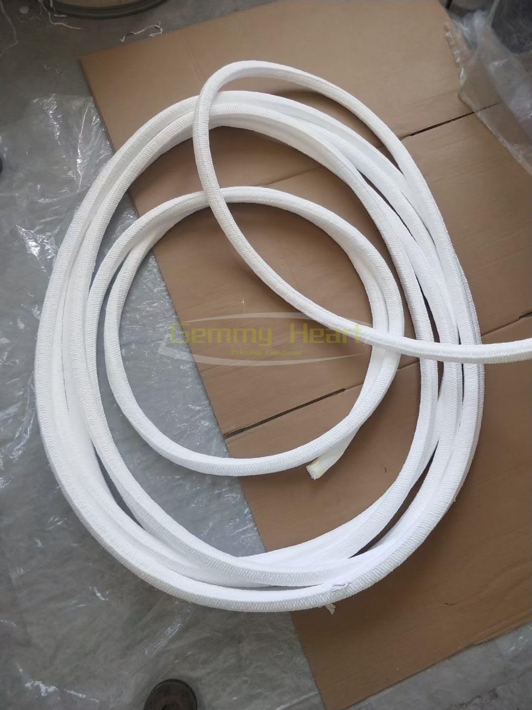Gemmy Heart Stopfbuchspackung aus 100% reinem PTFE – 5 Meter kundenspezifische Ringdichtung for Schiffs- und Industriepumpen(10mm*10mm)