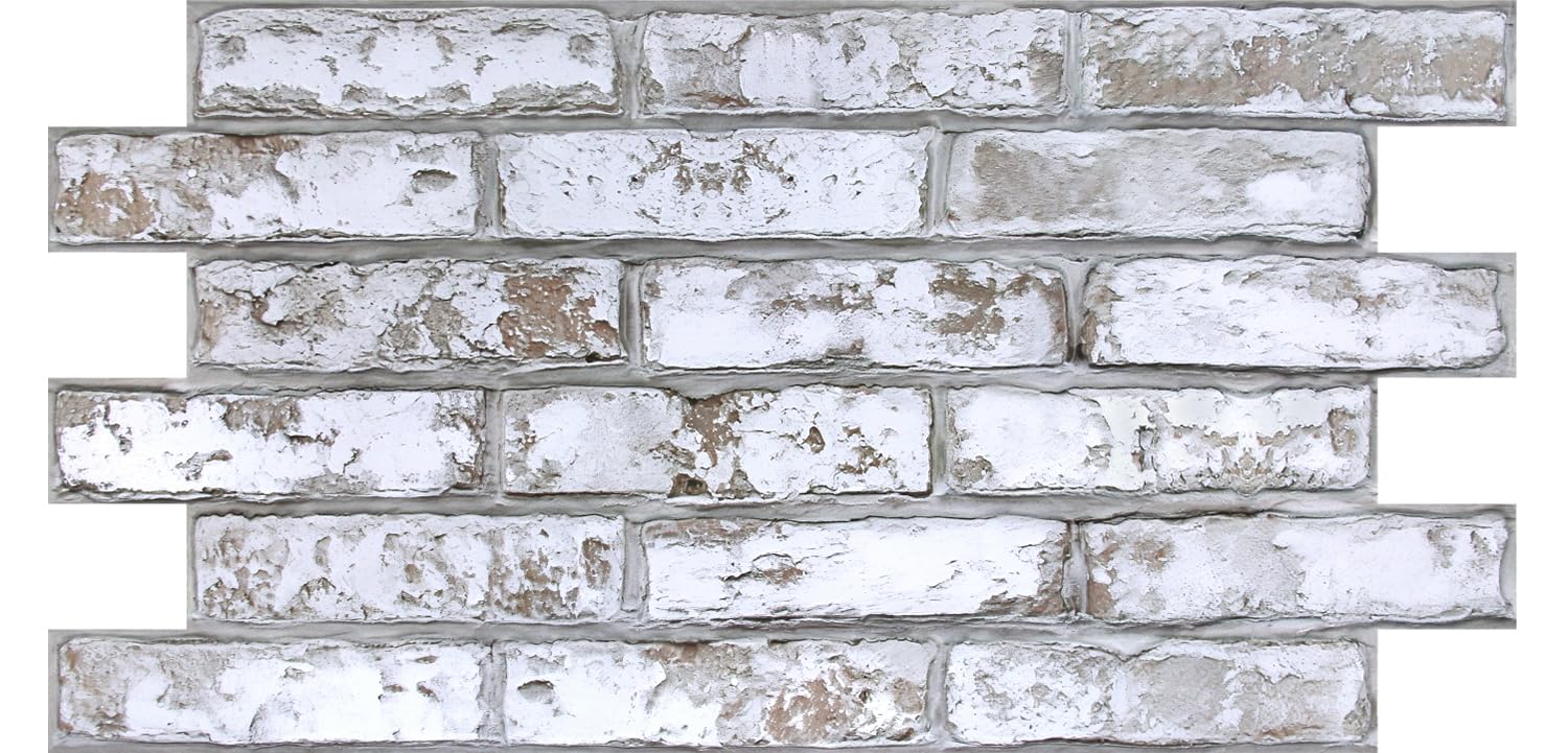 Commomy 12 Piezas Paneles de Pared de Ladrillo 3D, 58 x 30 cm, PVC Paneles Decorativos para Pared, Impermeable, Autoadhesivo, Revestimiento de Paredes para Sala, Dormitorio, Cocina (2,08 m²)