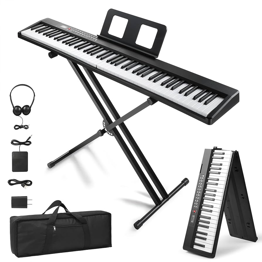 Amazon.com: Ktaxon 88 Key Foldable Electronic Keyboard Piano