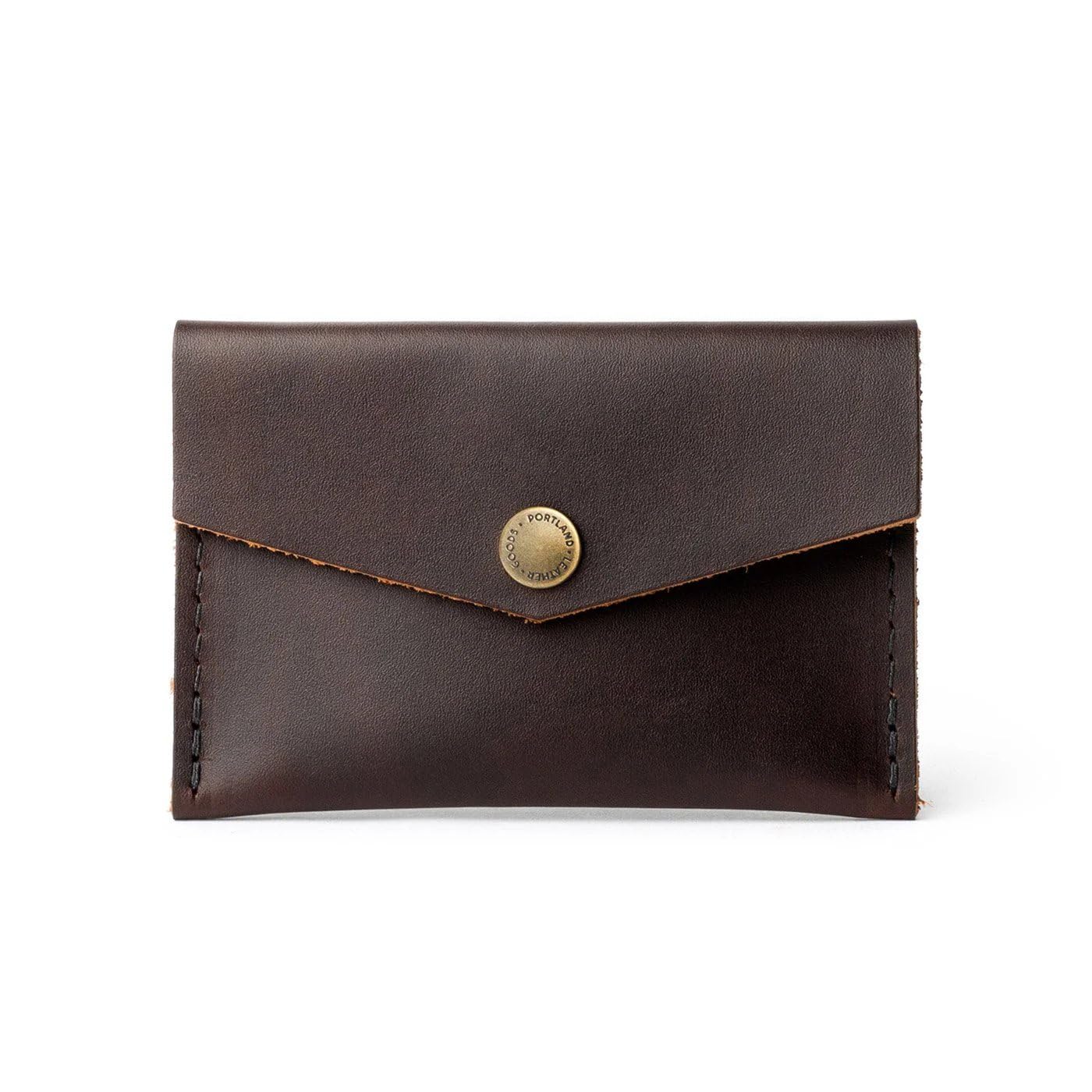 Portland Leather Goods Mini Envelope Wallet for Women – Handmade from the Finest Full-Grain Hides – Features Two Interior Pockets with Secure Snap