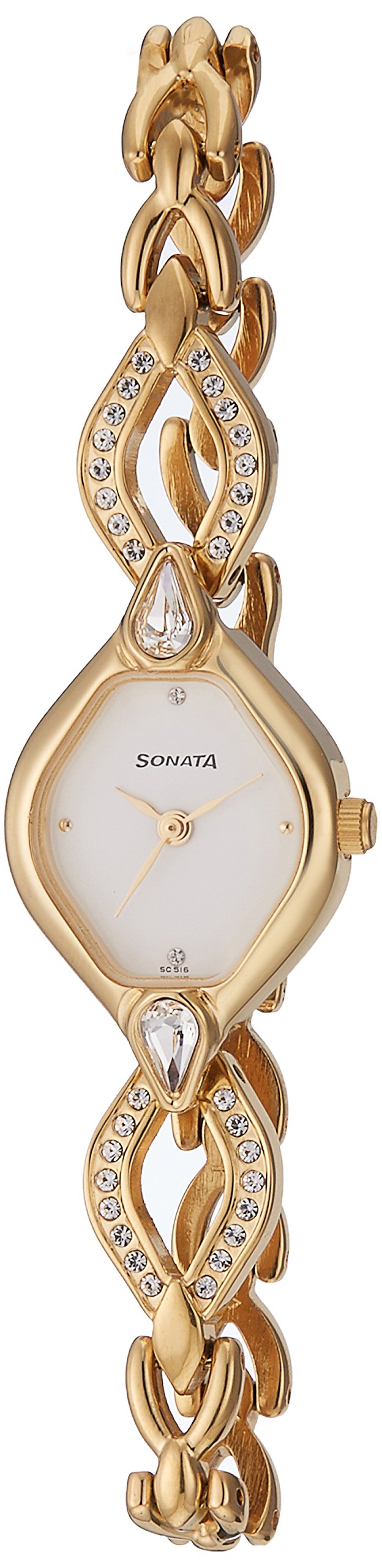 Sonata Sona Sitara Analog White Dial Womens Watch-NL8063YM03/NP8063YM03 (B072VJK4Q9) Amazon Price History, Amazon Price Tracker