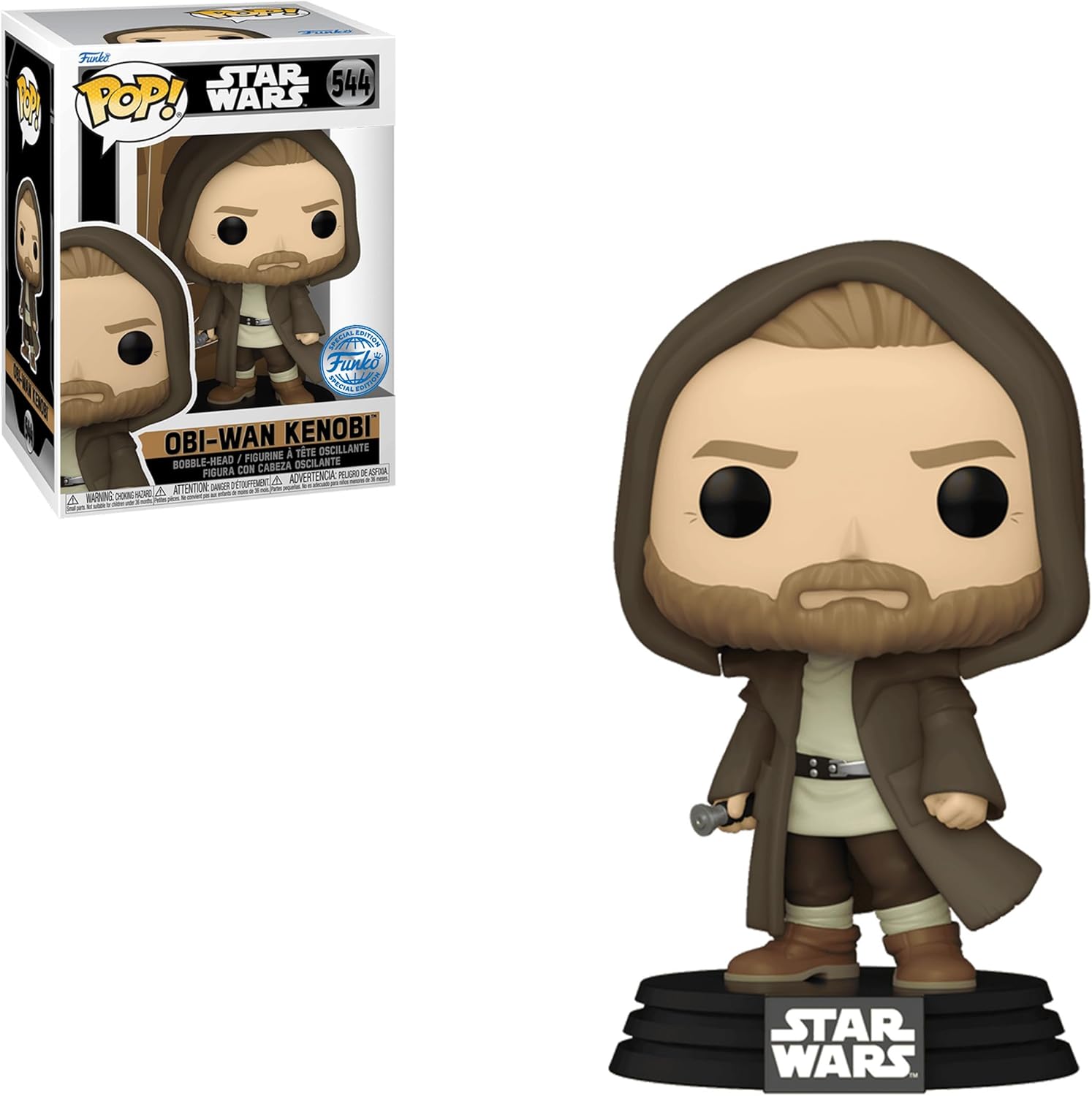 Funko Pop! OBI-Wan Kenobi in Jedi Robe - Star Wars Special Edtion Multicolor Exclusive #544