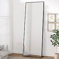 Vista 64 de NeuType Espejo arqueado de longitud completa, 71 x 32 pulgadas, espejo grande de cuerpo completo con marco de metal de aluminio, protección contra