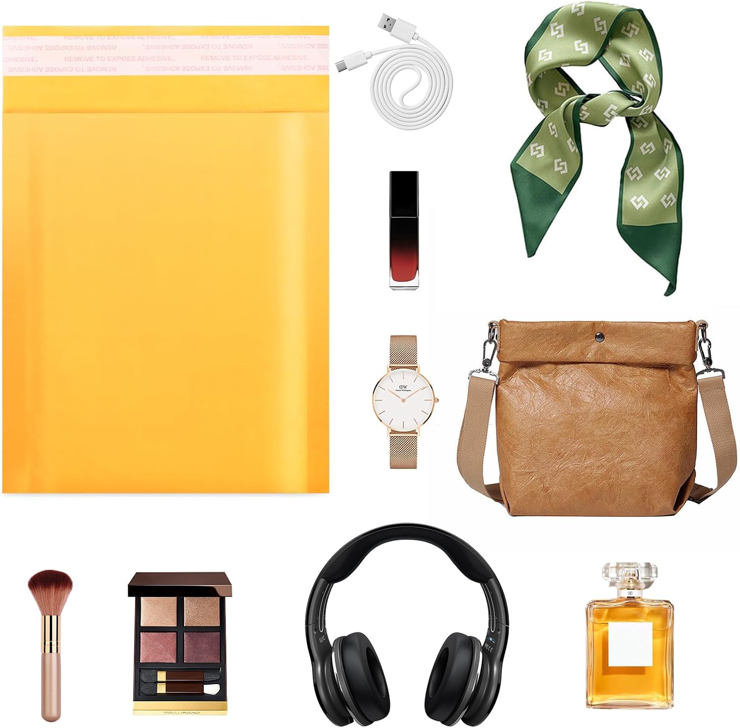 Kraft Bubble Mailers 6x10 Inch 50Pack Yellow Self-Seal Padded Envelopes Bubble Opaque Padded Mailers Shipping Bags for Small Businesses to Package and Mail Jewelry, Electronic Products - Image 5