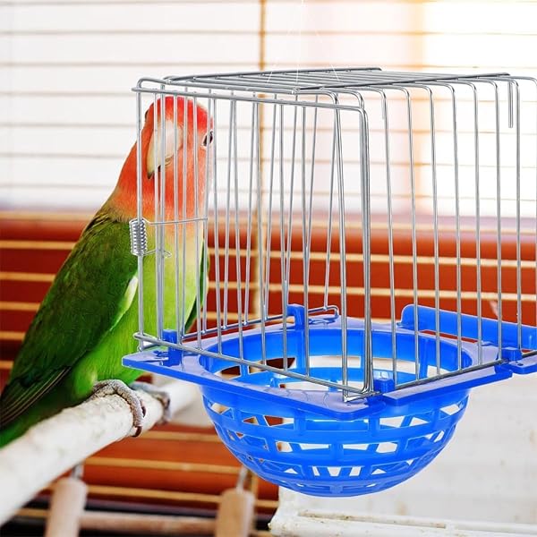 Cajas Nido Colgantes de plástico para cría e incubación de Aves, aptas para pájaros enjaulados, portátiles, Reutilizables y seguras, aptas para Canarios, Loros y Palomas enjaulados. - 3