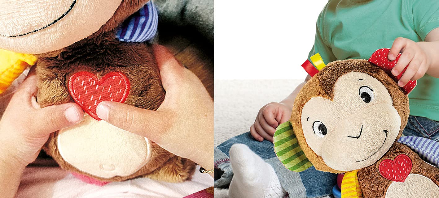 Clementoni Baby Scimmietta Canta Gioca e Impara, Peluche Interattivo Parlante in Italiano per Bambini di 3+ Mesi, Stimola Lo Sviluppo Sensoriale e Cognitivo, 100% Lavabile, Lingua Italiana, 17673