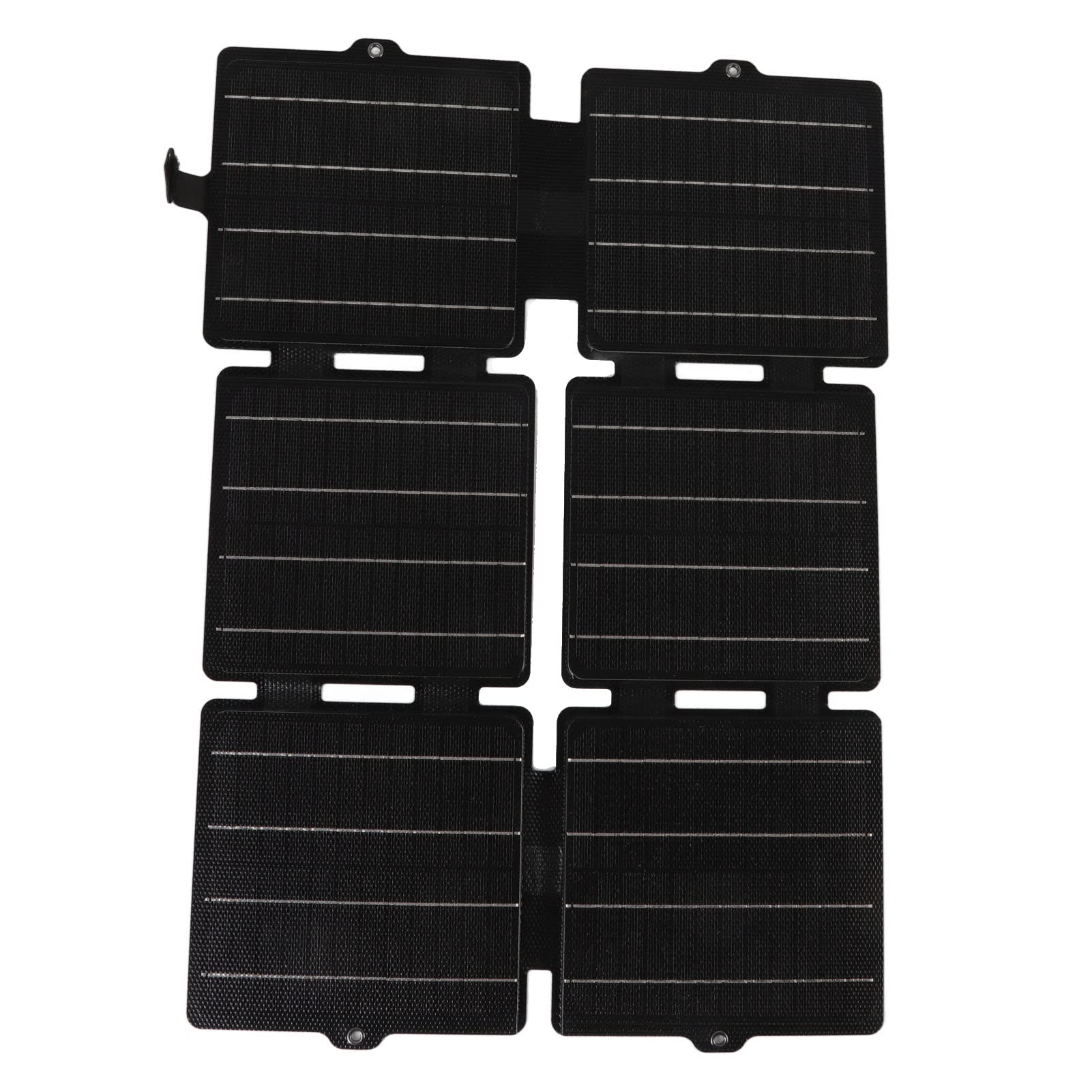 Hyuduo Panel Solar de Bricolaje, Panel Solar Portátil Monocristalino de 30 W, Plegable IPX6 a Prueba de Agua con Doble Salida USB y CC para Luces Solares de Pared, Manualidades, Uso en el Hogar y la