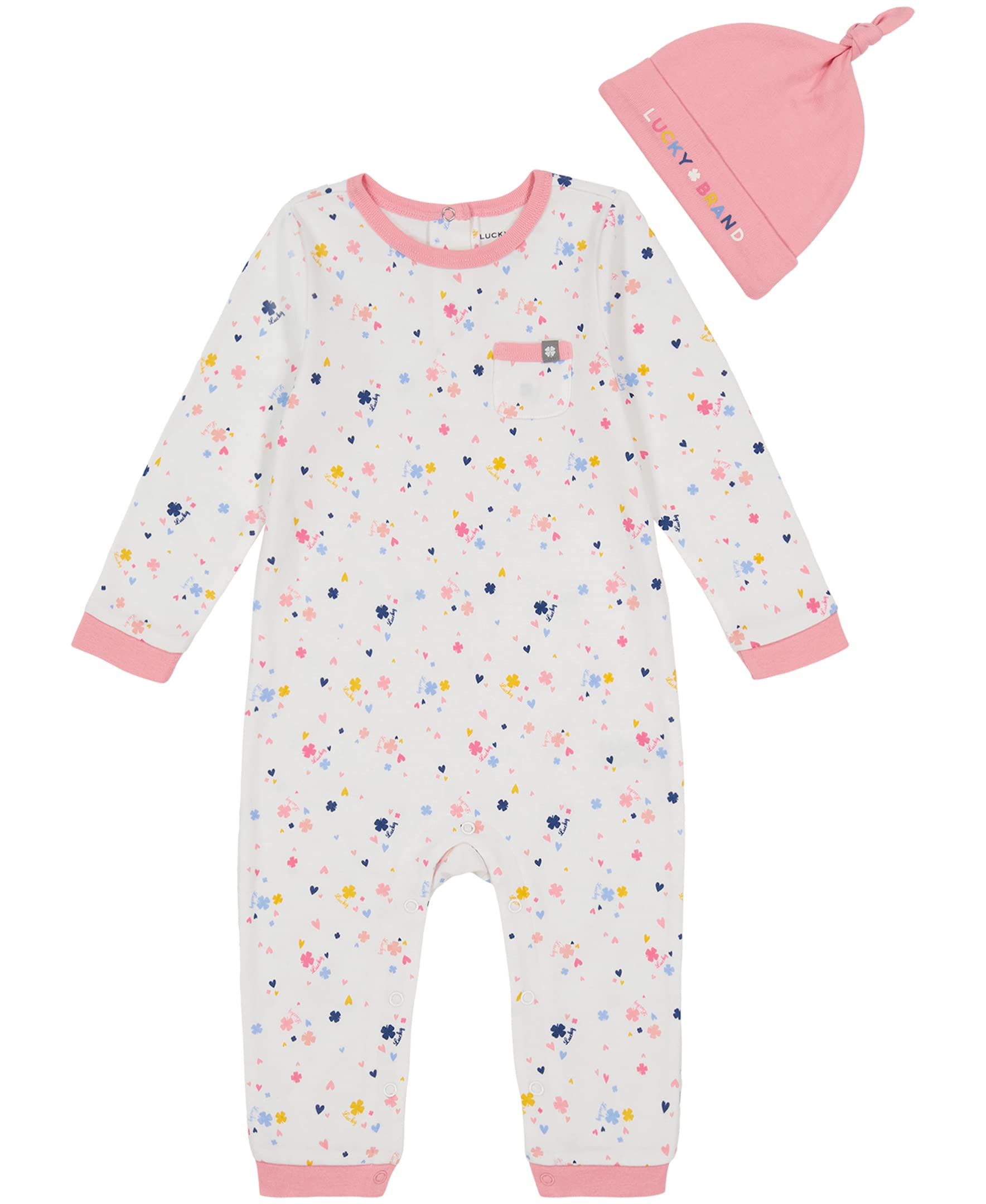 Lucky BrandBaby Girls 2 Pieces Coverall Set2 Pieces Coverall Set