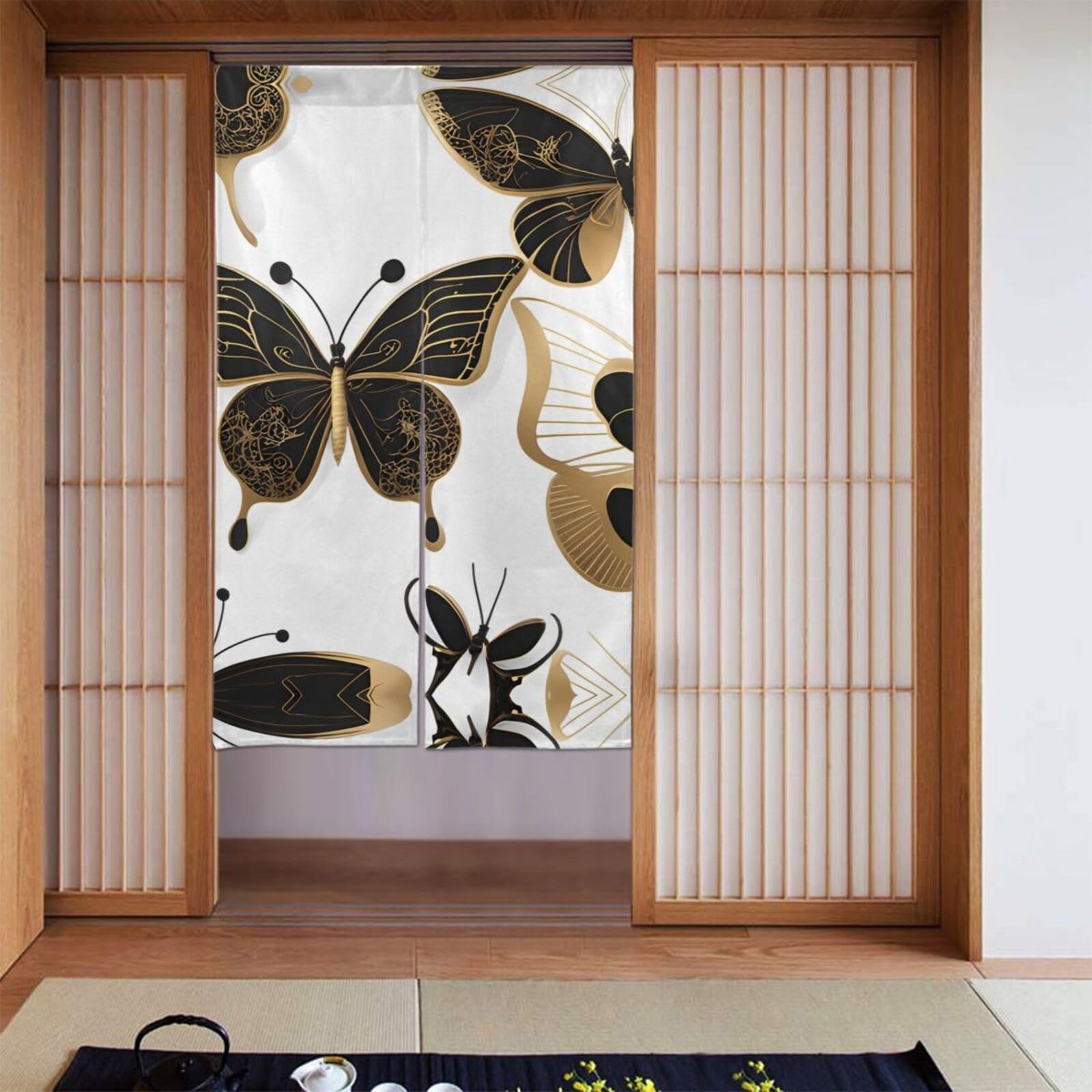 Cortinas opacas para dormitorio BROLEO Decora juego de 2 paneles oscurecedores de ventanas