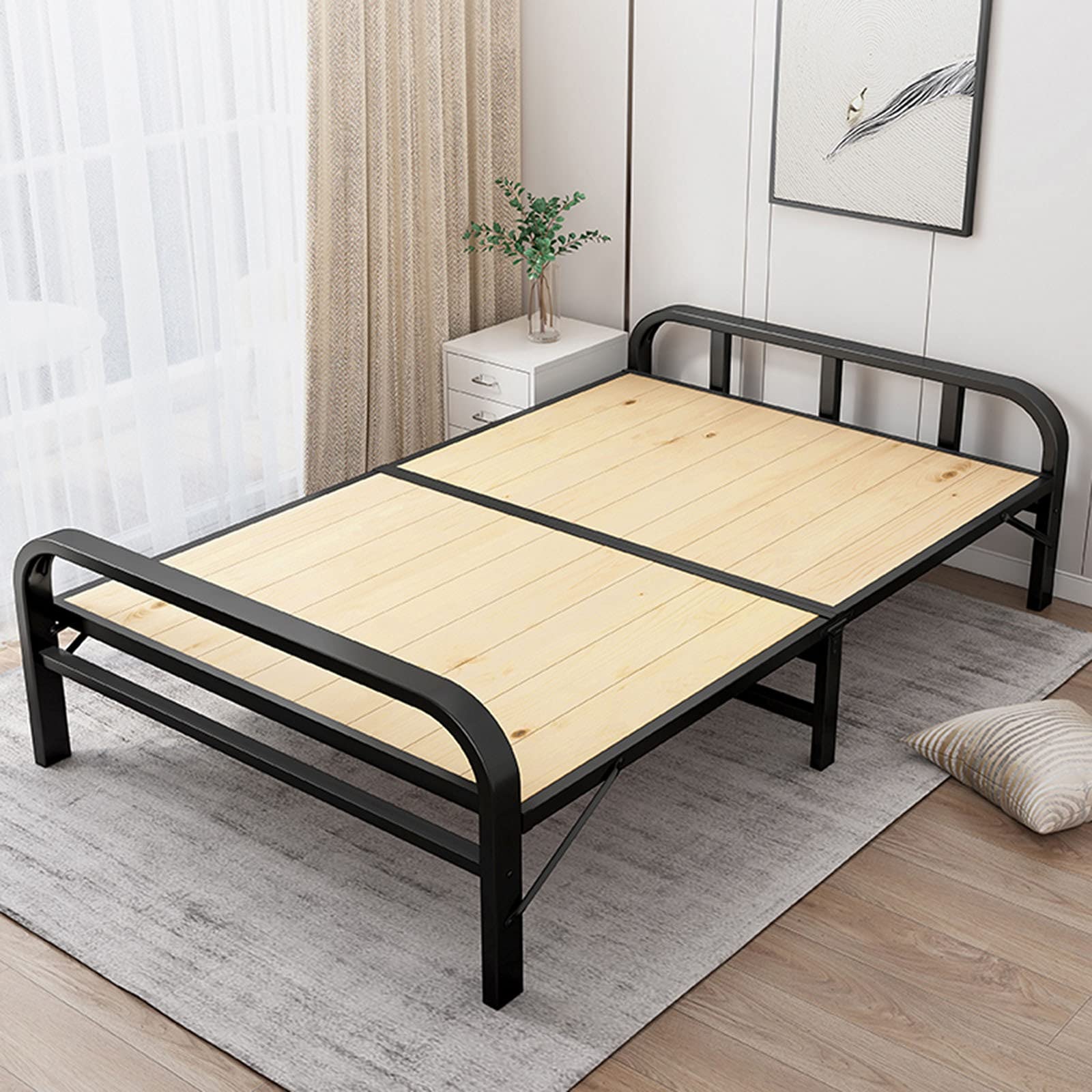 【新品】折りたたみベッド シングル 収納付 耐荷重200kg 通気性 Amazon.co.jp: パイプベッド シングル 折りたたみベッド 収納