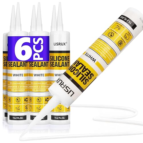 Advanced Silicone Caulk for Window & Door, White, 15.2 fl