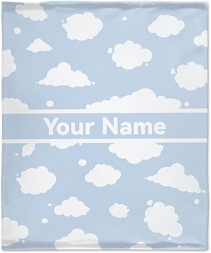 Miniatura 10 de Sumedha Manta de nube, regalo azul y blanco para niñas y niños, forro polar ligero súper suave adecuado para sofá, sillas, cama, 40 x 30 pulgadas