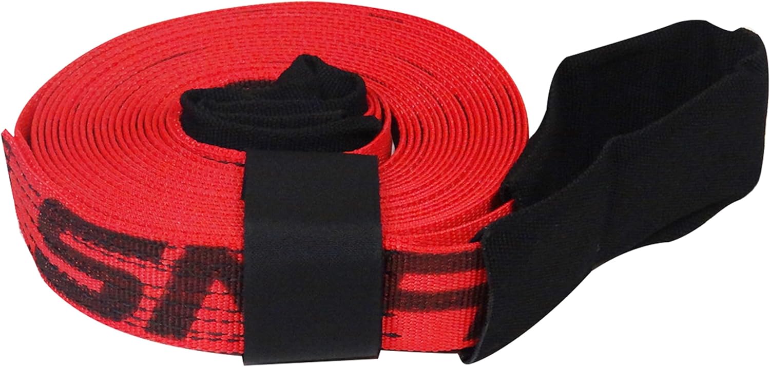 Tow & Recovery Strap 2" x30' 10,000 lb (USA!) with Hook & Loop Storage Fastener