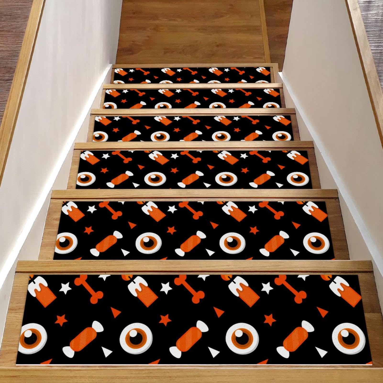 Tapis d'escalier antidérapants contre les chutes sur bois