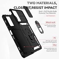 Vista 4 de Cyberland Xiaomi RedMi Note 11 PRO 4G5G Funda deslizante Lente de cámara de grado militar con cubierta magnética para Xiaomi RedMi Note 11 PRO 4G5G