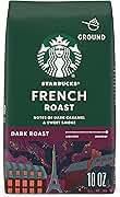 Starbucks Ground Coffee, Dark Roast Hot or Iced Coffee, French Roast, 18 oz