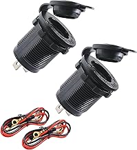 Flaconi 2PCS Kfz-Zigarettenanzünder-Buchse,Zigarettenanzünder Buchse,12v Zigarettenanzünder Buchse,Zigarettenanzünder Stecker,Geeignet für Autos,Lastwagen,SUVs,Motorräder und Schiffe