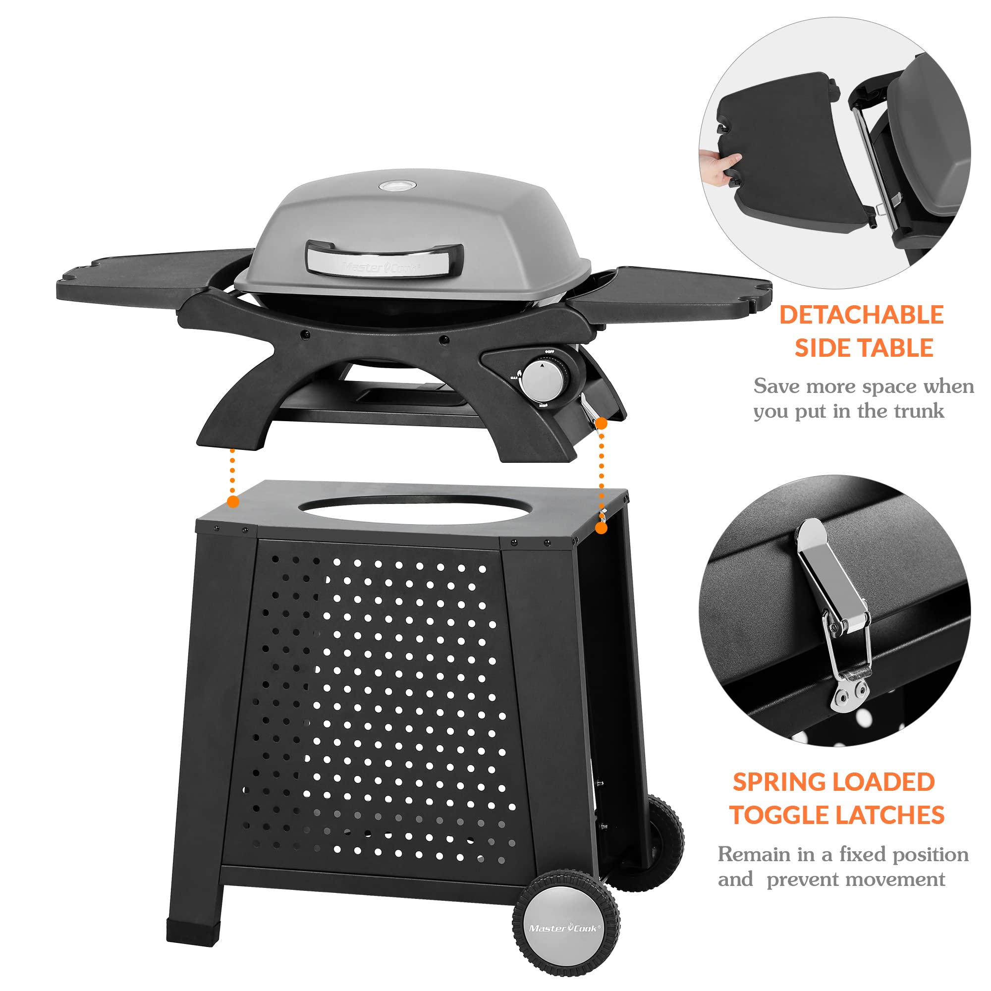 Amazon | MASTER COOK ガスグリル BBQ プロパン ガスグリル サイド