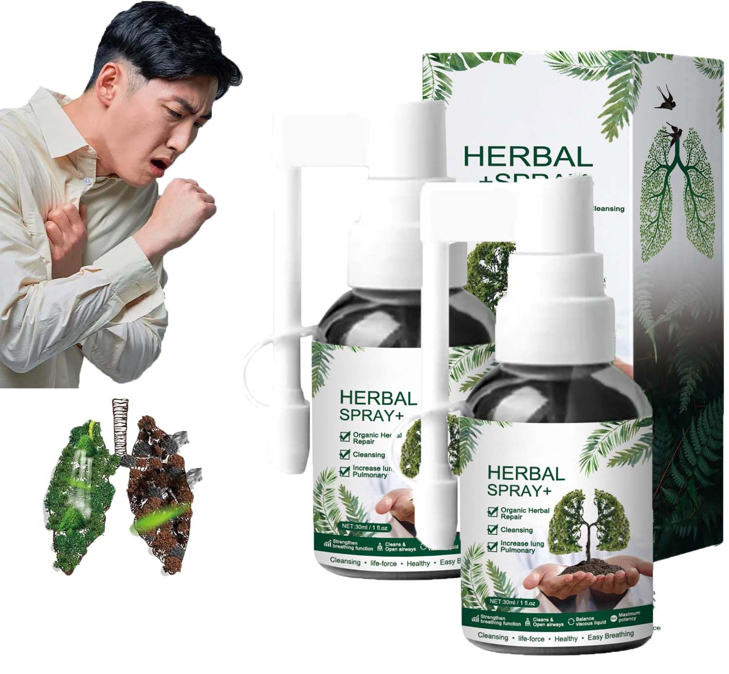 Lung Cleansing Spray Medilisk, Herbal Care Mist,Lung
