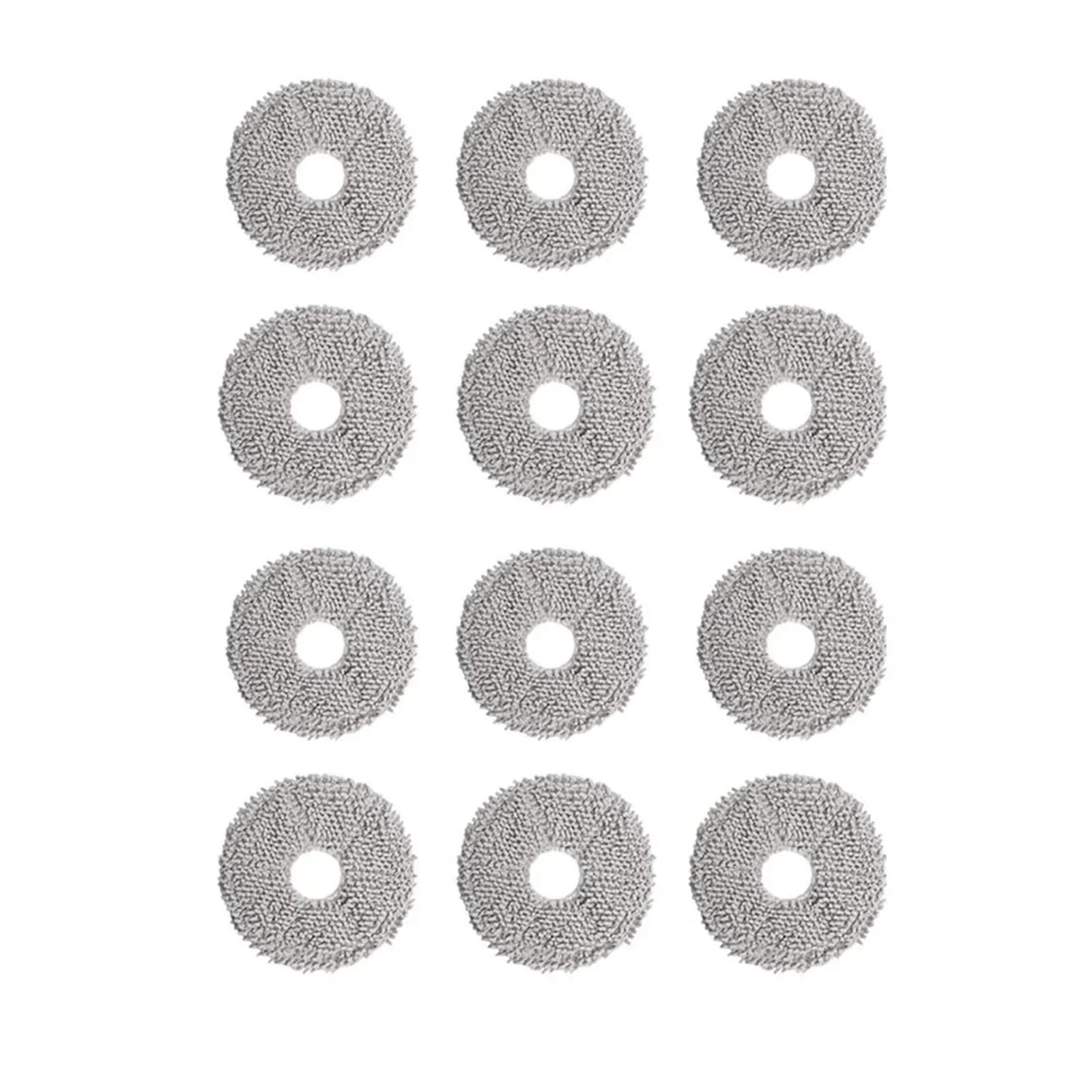 VIXWDRUTY Compatible For Mijia，Compatible For Omni，1S B101CN B116 C102CN X10+X20+X20 Plus X20 Max S10+S10 Plus S20 Plus Robot Vacuum Mop Cloth Part(12pcs)