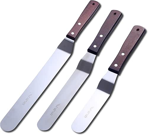 Cake Decorating Angled Icing Spatula Set of 6 8 &