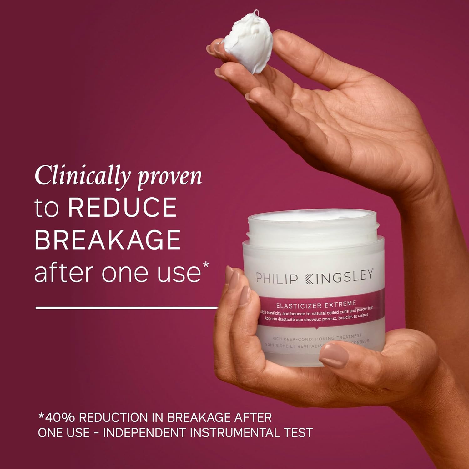 PHILIP KINGSLEY - Elasticizer | Deep Conditioner | Repair Hair Mask Treatment for All Hair Types | Pre-Shampoo Deep Conditioning Mask | Hydrates, Adds Shine and Reduces Breakage and Frizz | 1.35oz - Image 7