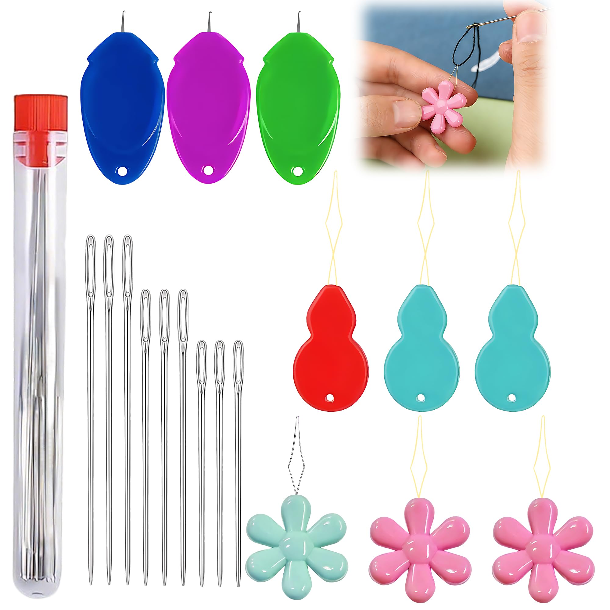 QACUU 6PCS Holzboden Für Häkelkorb Set, Korbboden Zum Häkeln