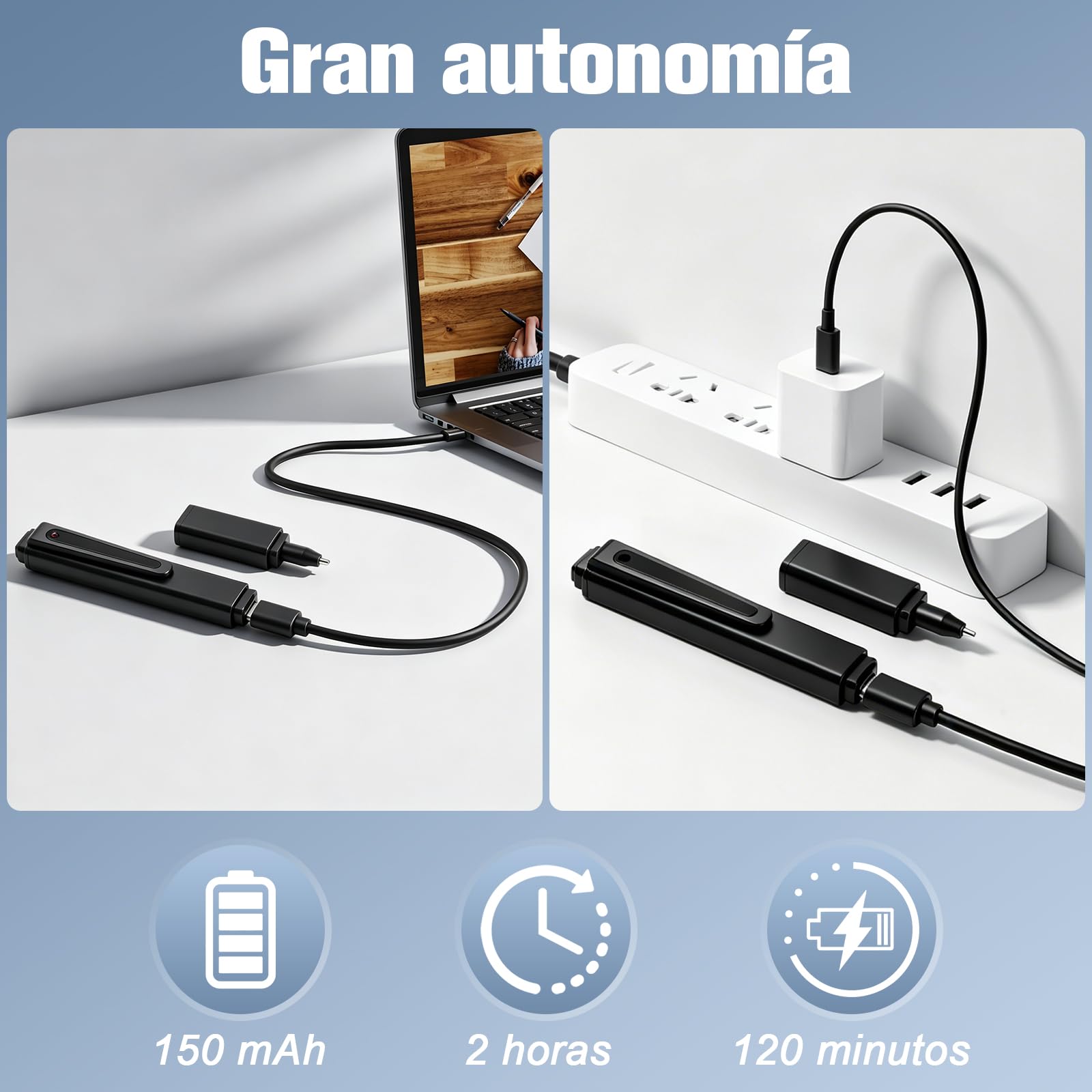 Mini Boligrafo Cámara HD 1080P, Portátil Oculta Camuflada Bolígrafo Cámara, Mini Camara Espia Oculta con grabación en bucle, Vídeo/Foto para el hogar, la oficina, el trabajo y otras actividades