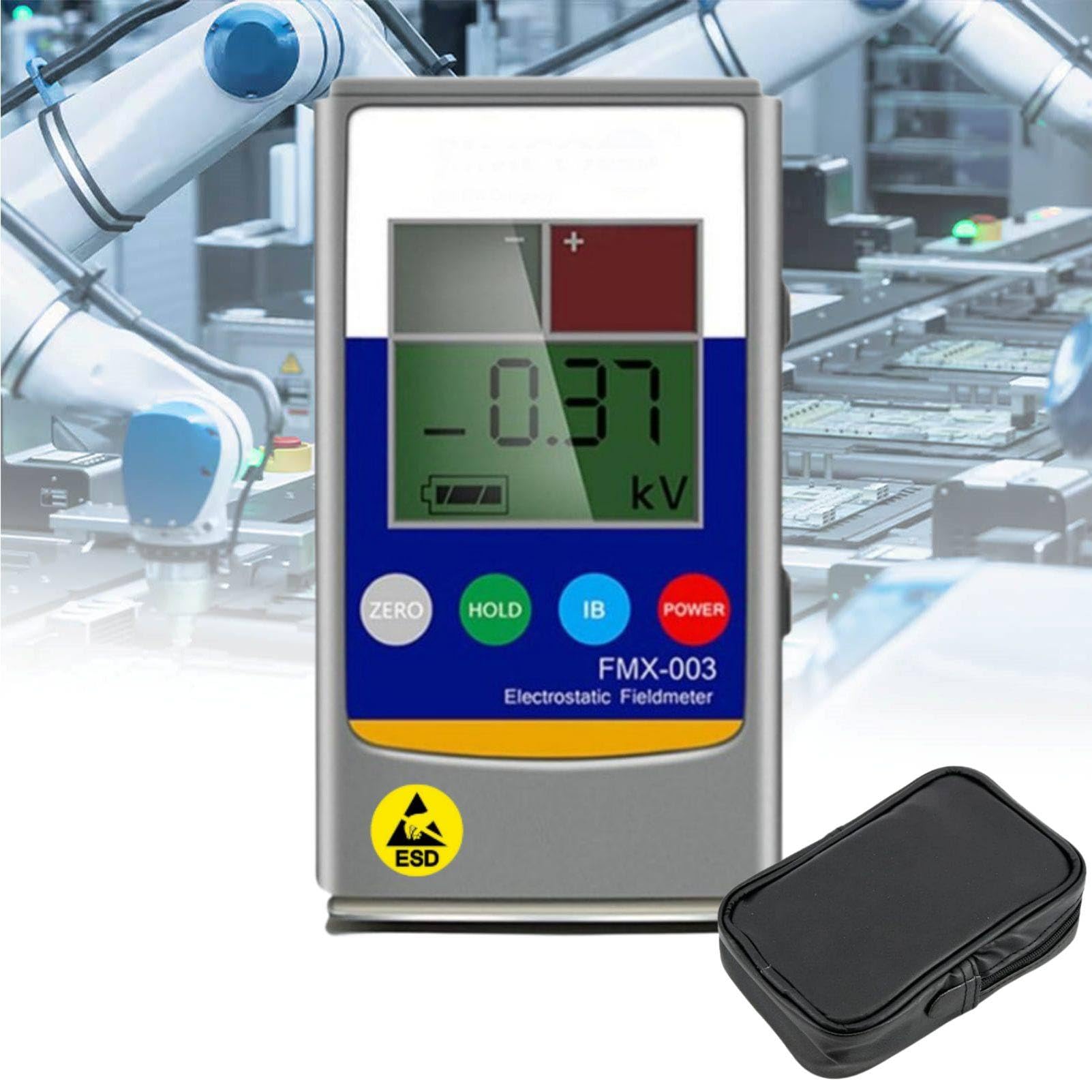 MhWrughts Static Electricity Tester Resistance Tester 0-30kV Dual Mode ESD Voltage Meter for Electronics Laboratory Use 0~20KV