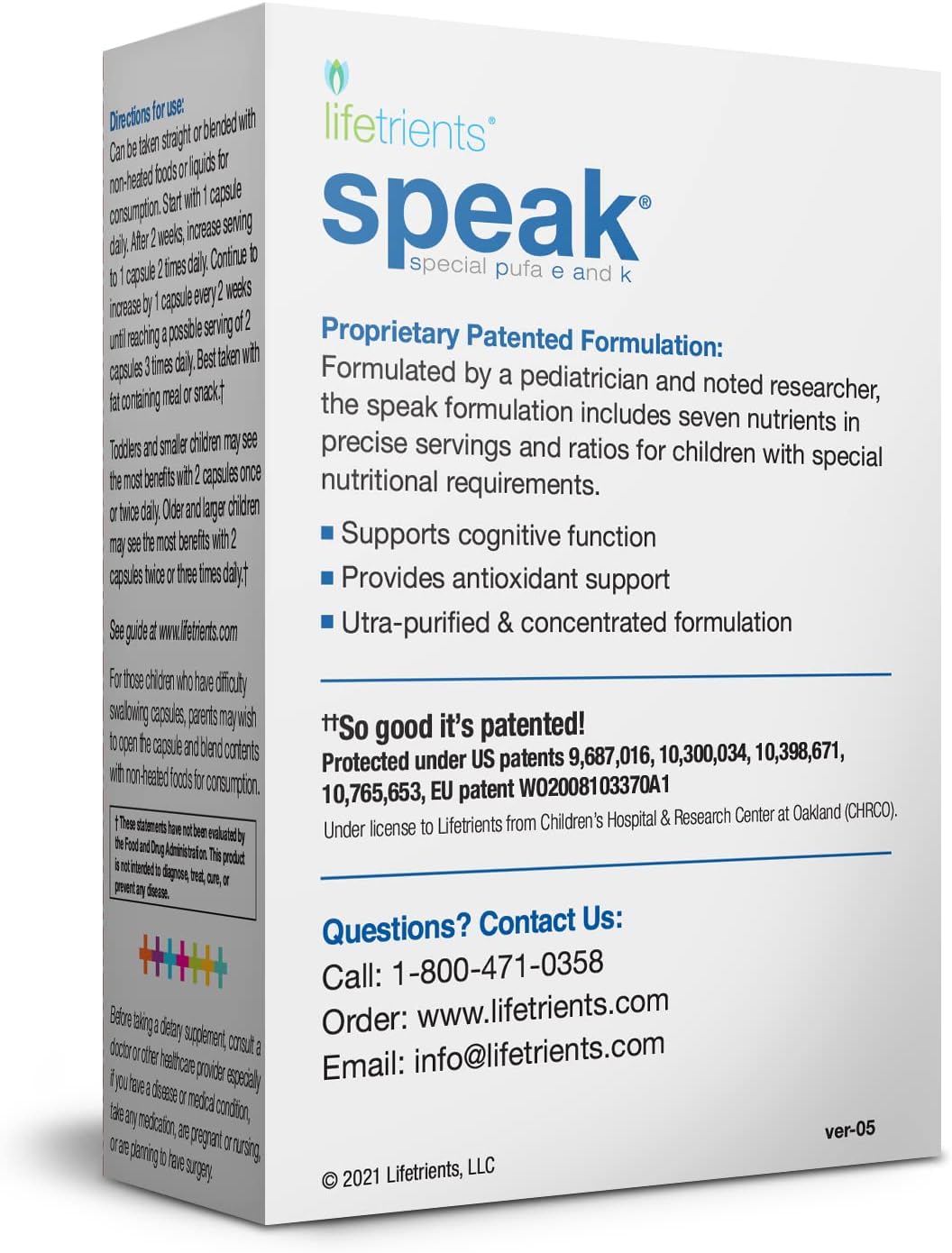 Lifetrients – Speak Softgels – 60 Softgels – Pediatrician Formulated to Support Children with Special Nutritional Requirements – Enhanced with Omega-3, Vitamin E’s, Vitamin D & Vitamin K’s