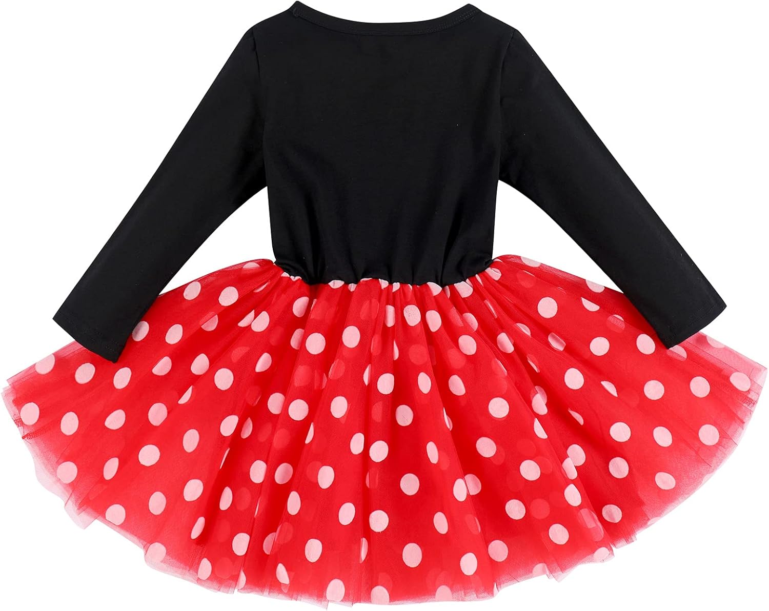 Baby Girls My 1st 2nd 3rd Birthday Polka Dots Dress w/Headband Long Sleeve Sequin Princess Tutu Cake Smash One Party Gown - Image 2