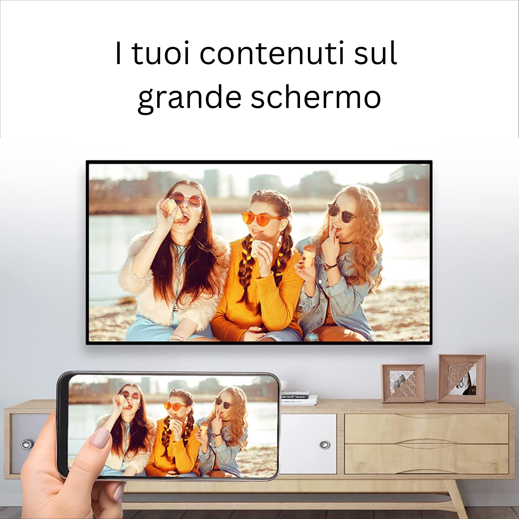 GD1 Chiavetta Smart TV 4K UHD | Android TV 14 | Wi-Fi Dual Band | Assistente Google | Supporta Netflix, Prime Video, DAZN, Disney+