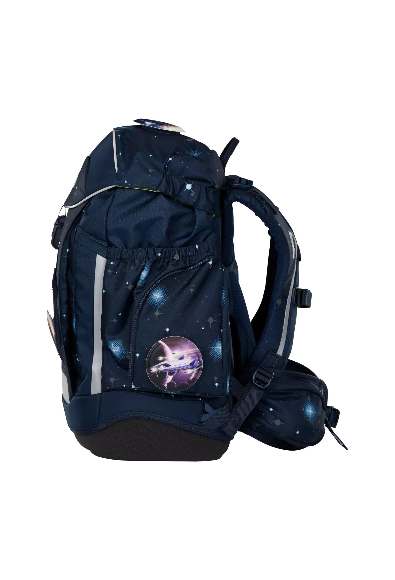 ergobag Maxi Set 6-teilig, ergonomischer Schulrucksack, Vorgänger-Kollektion, Grundschule, ideal für große Kinder ab der 1. Klasse KoBärnikus - Dunkelblau