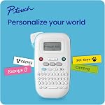 Machine à étiqueter personnelle portable Brother P-touch PT-N10 avec ruban Btag, imprimante d'étiquettes portable, facile à utiliser, plusieurs styles de police, modèles conviviaux pour l'organisation, le stockage, le bureau et la maison