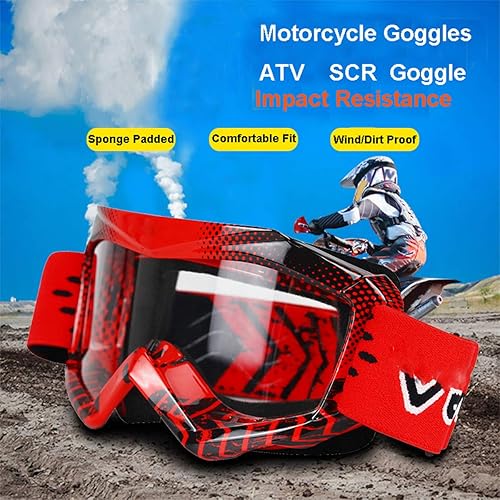 Miniatura 5 de June Sports Moto Gafas Niños Adolescentes Juventud Motocicleta Clear Vision Polvo Prueba Dirtbike Racing Goggle KG4