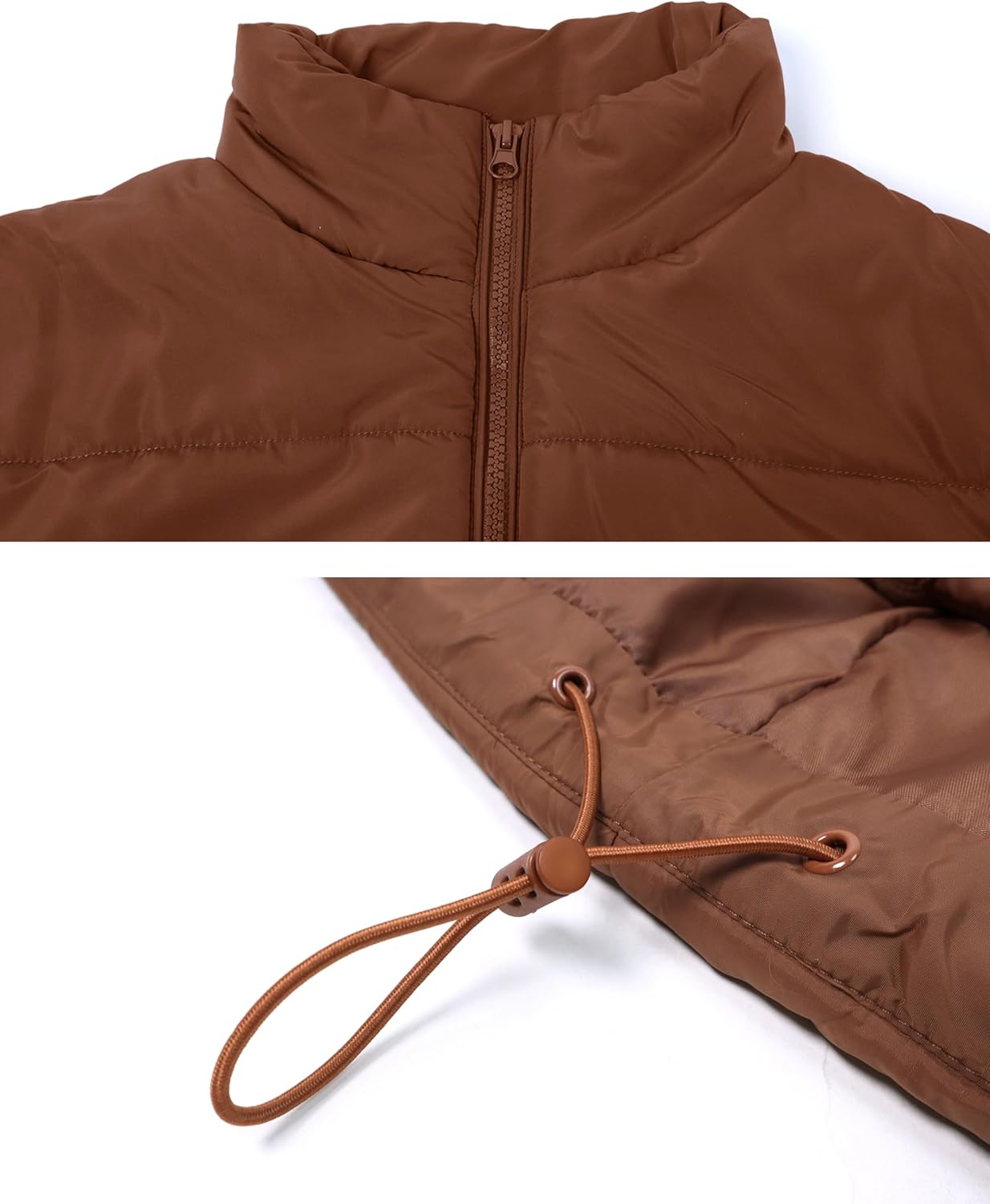 AMEBELLE Women's Oversized Puffer Vest Winter Quilted Lightweight Stand Collar Warm Padded Gilet Sleeveless Puffy Outerwear - Image 4