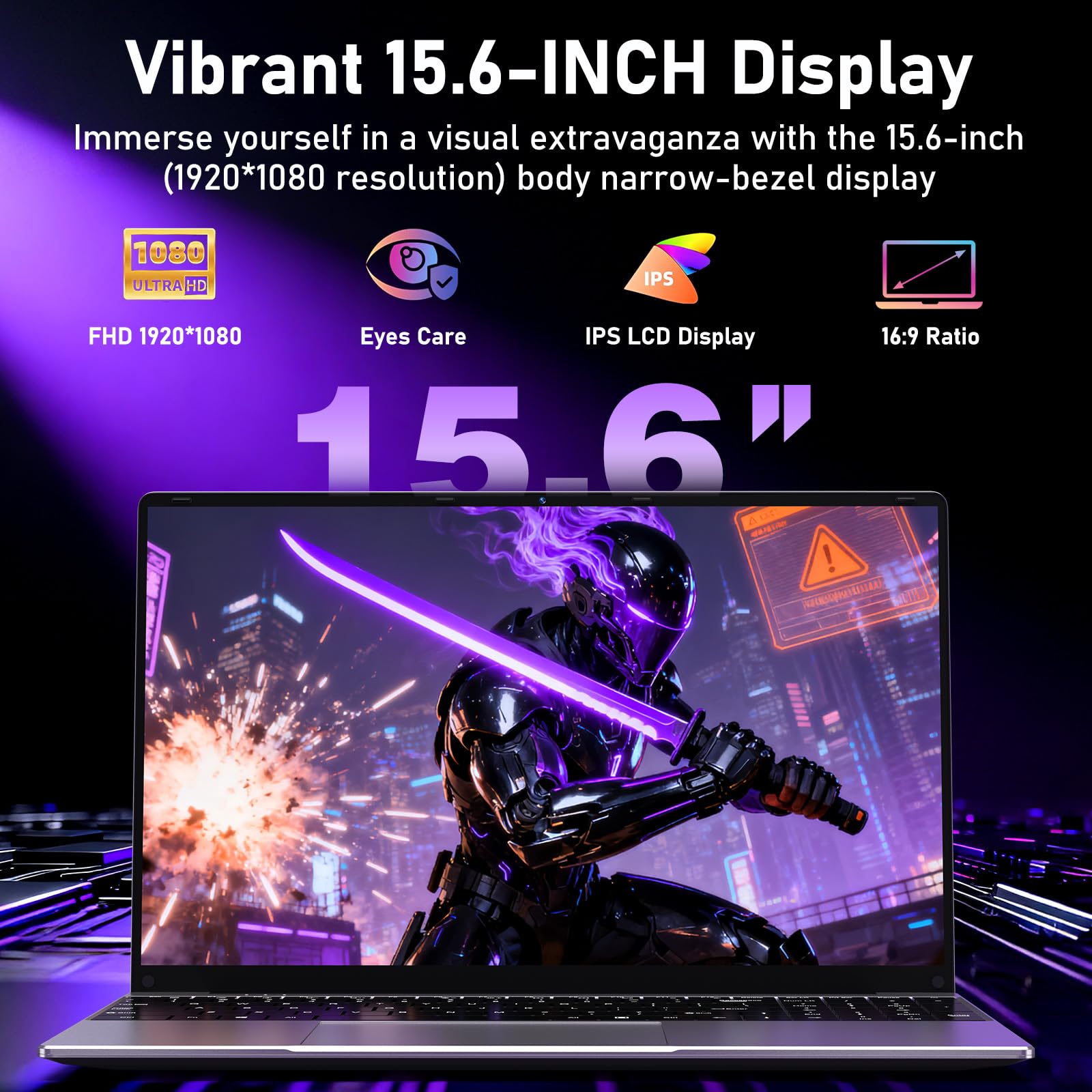 FUNYET Computer Portatile,2026 Portatil da 15,6 pollici, 16 GB di RAM, 1 TB di SSD, Core i7-7600U Laptop PC, IPS FHD 1920 * 1080 Notebook, 6000 mAh,WiFi5,Tastiera retroilluminata, apertura a 180°